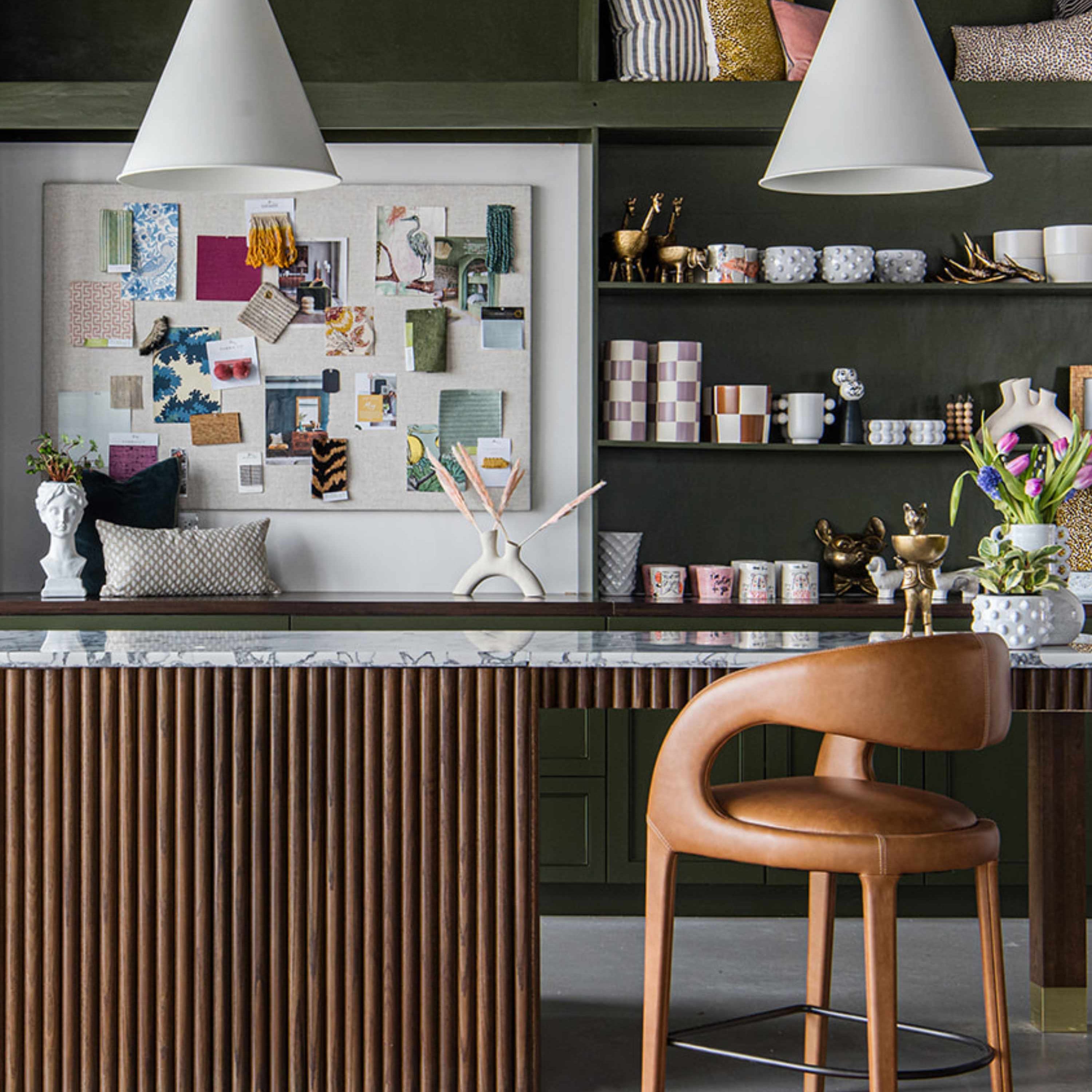 Our front counter styled at our Munster, IN location