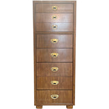 20.75" Unfinished 7 Drawer Drexel Vintage Tallboy #08572