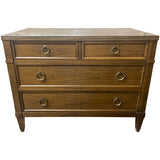 38" Unfinished 3 Drawer Baker Furniture Vintage Dresser #08785