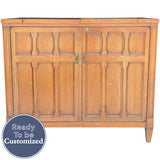 36"-52.5" Unfinished 2 Door Drexel Vintage Bar Cart #08786