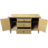 54" Unfinished 2 Door 3 Drawer Vintage Buffet #08793
