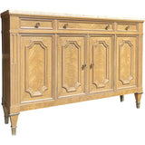 44.5" Unfinished 1 Drawer 2 Door Weiman Vintage Buffet Marble Top #08796