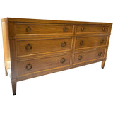 60" Unfinished 6 Drawer Baker Furniture Vintage Dresser #08798