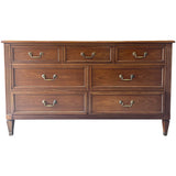 59.5" Unfinished 7 Drawer Kindel Vintage Dresser #08797