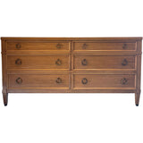 60" Unfinished 6 Drawer Baker Furniture Vintage Dresser #08798