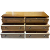 60" Unfinished 6 Drawer Baker Furniture Vintage Dresser #08798