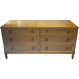 60" Unfinished 6 Drawer Baker Furniture Vintage Dresser #08798