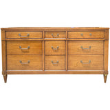 62" Unfinished 9 Drawer Century Vintage Dresser #08802