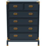 36" Unfinished 5 Drawer Henredon Vintage Tallboy #08252