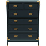 36" Unfinished 5 Drawer Henredon Vintage Tallboy #08252