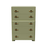 32" Unfinished 5 Drawer Vintage Tallboy #08544