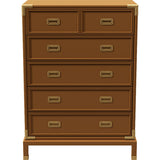 36" Unfinished 5 Drawer Henredon Vintage Tallboy #08252