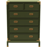 36" Unfinished 5 Drawer Henredon Vintage Tallboy #08252