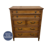 38" Unfinished 5 Drawer Drexel Vintage Tallboy #08409