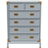 36" Unfinished 5 Drawer Henredon Vintage Tallboy #08252