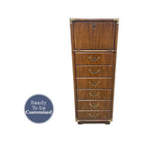 20.5" Unfinished 6 Drawer 1 Door Vintage Tallboy #08215
