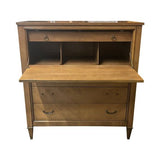 44" Unfinished 4 Drawer Century Vintage Secretary #08391