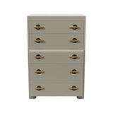32" Unfinished 5 Drawer Vintage Tallboy #08544