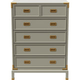 36" Unfinished 5 Drawer Henredon Vintage Tallboy #08252