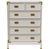 36" Unfinished 5 Drawer Henredon Vintage Tallboy #08252