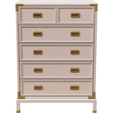 36" Unfinished 5 Drawer Henredon Vintage Tallboy #08252