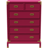 36" Unfinished 5 Drawer Henredon Vintage Tallboy #08252