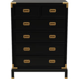 36" Unfinished 5 Drawer Henredon Vintage Tallboy #08252