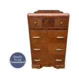 30" Unfinished 4 Drawer Vintage Tallboy #08698