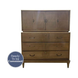 42" Unfinished 3 Drawer 2 Door Drexel Hartman's Vintage Tallboy #08404