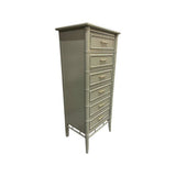 24" Finished 6 Drawer Thomasville Vintage Bamboo Style Tallboy #08314