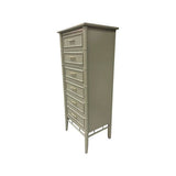 24" Finished 6 Drawer Thomasville Vintage Bamboo Style Tallboy #08314