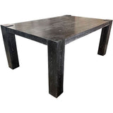 72" Custom Cerused Oak Dining Table