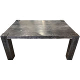 72" Custom Cerused Oak Dining Table