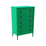 34" Finished 5 Drawer Vintage Tallboy #08497
