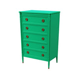 34" Finished 5 Drawer Vintage Tallboy #08497