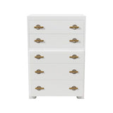 32" Unfinished 5 Drawer Vintage Tallboy #08544