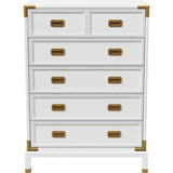 36" Unfinished 5 Drawer Henredon Vintage Tallboy #08252