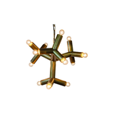 Snow Flake Antique Brass Chandelier