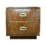 24" Unfinished 2 Drawer Vintage Single Side Table #05632