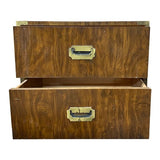 24" Unfinished 2 Drawer Vintage Single Side Table #05632